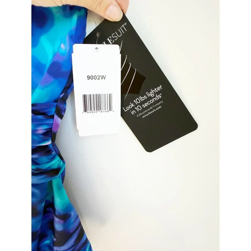 Miraclesuit Plus Size Cloud Leopard Revele One-Piece Swimsuit 18W - Picture 3 of 6